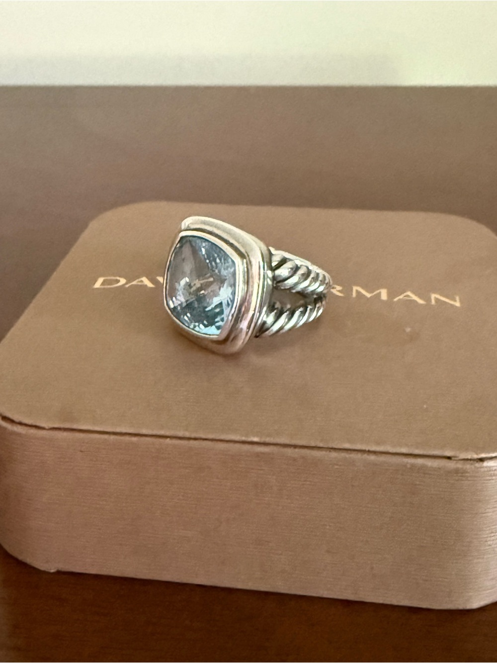 David Yurman Twisted Cable Ring in Sterling Silver - Picture 2 of 10